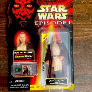 MAY 4TH DEAL- 2 FOR 1- BUNDLE WITH OBI).      Star Wars Action Figure Qui-Gon